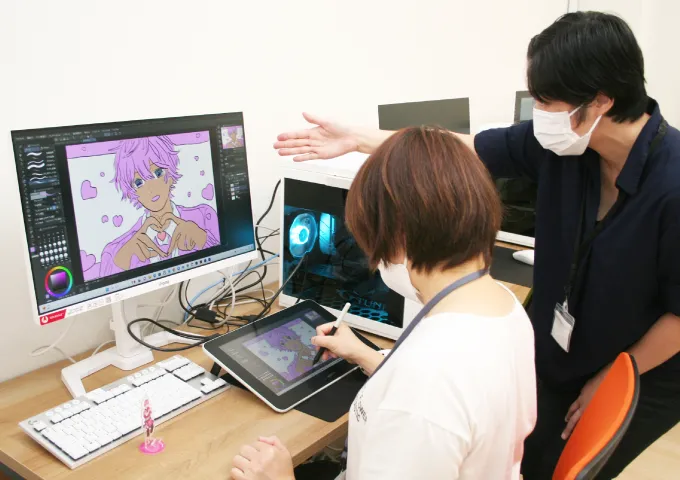 専門の講師が指導