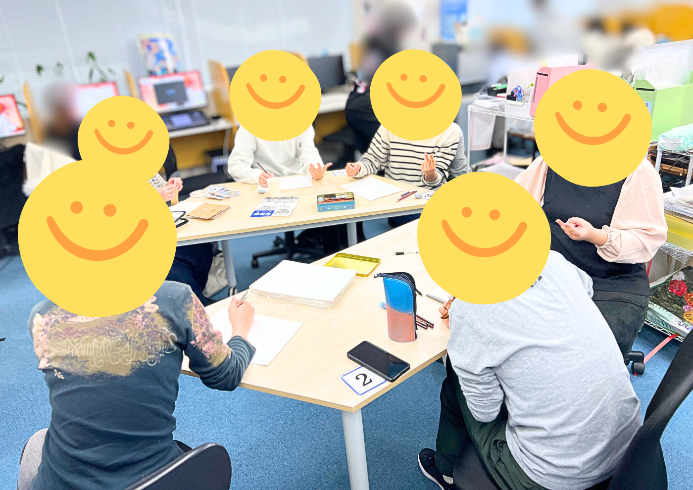 【にじげん横浜駅東口🌈】ハンドメイド・デッサン交流会の様子をお届けします✏️🧶✨