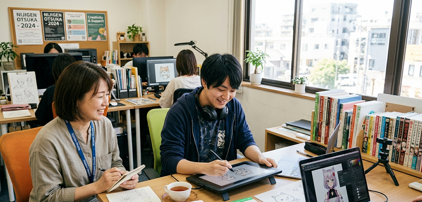 こんにちは、にじげん大塚の利用者です！