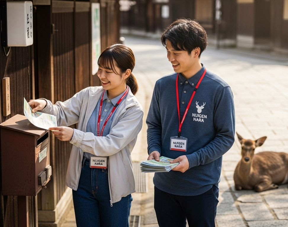 🚶‍♂️ 奈良の街を歩いてリフレッシュ！ポスティングのお仕事で心も体も軽やかに