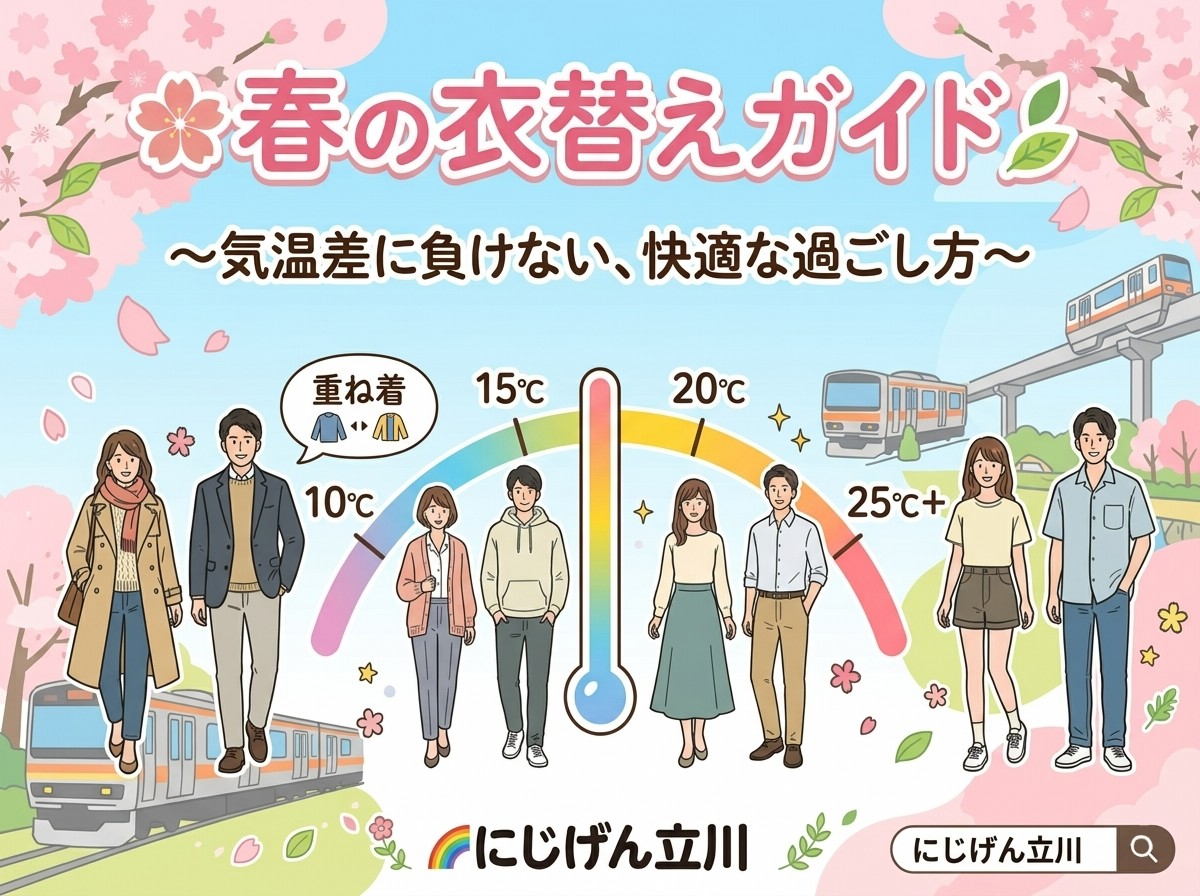 【完全保存版】🌸春の衣替えガイド🌸〜気温差に負けない、快適な過ごし方〜
