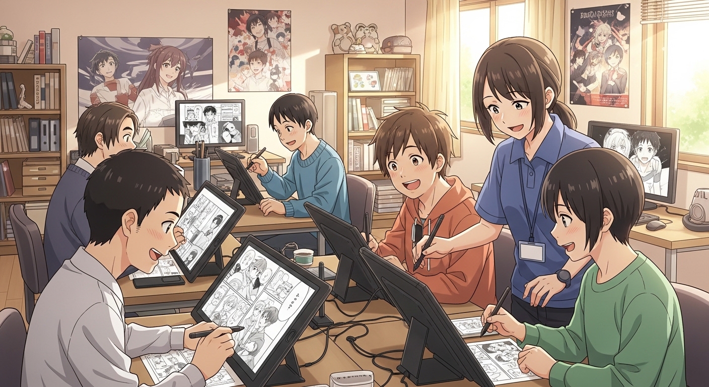 「好き」を目標に変える場所。週1日・1時間から、プロの現場でマンガを学ぶ第一歩
