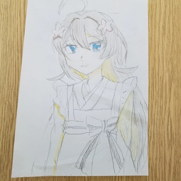 本日は、利用者さんが制作されたかなちゃん🌸を紹介します