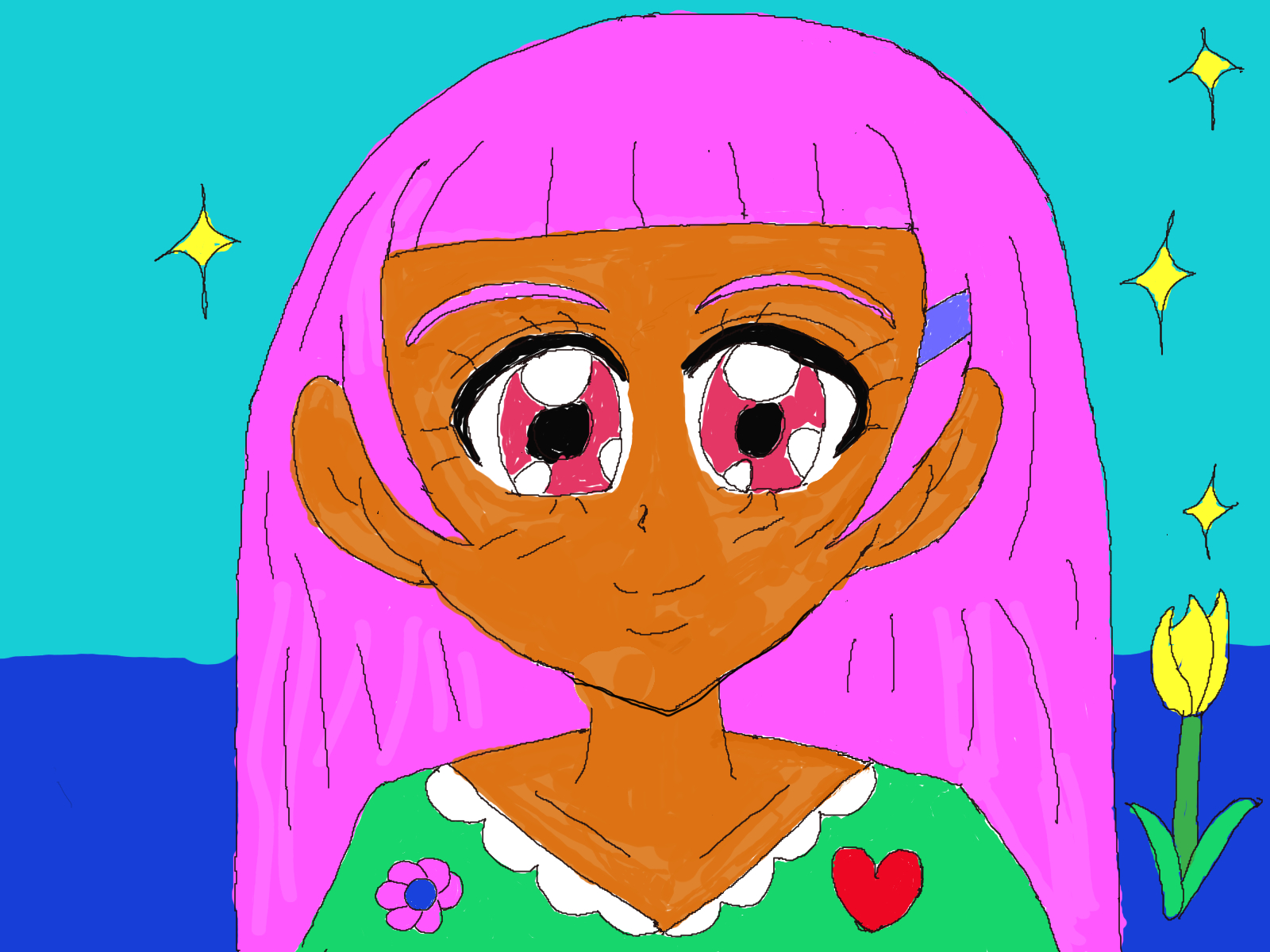 初めてのデジタルイラストが完成しました！