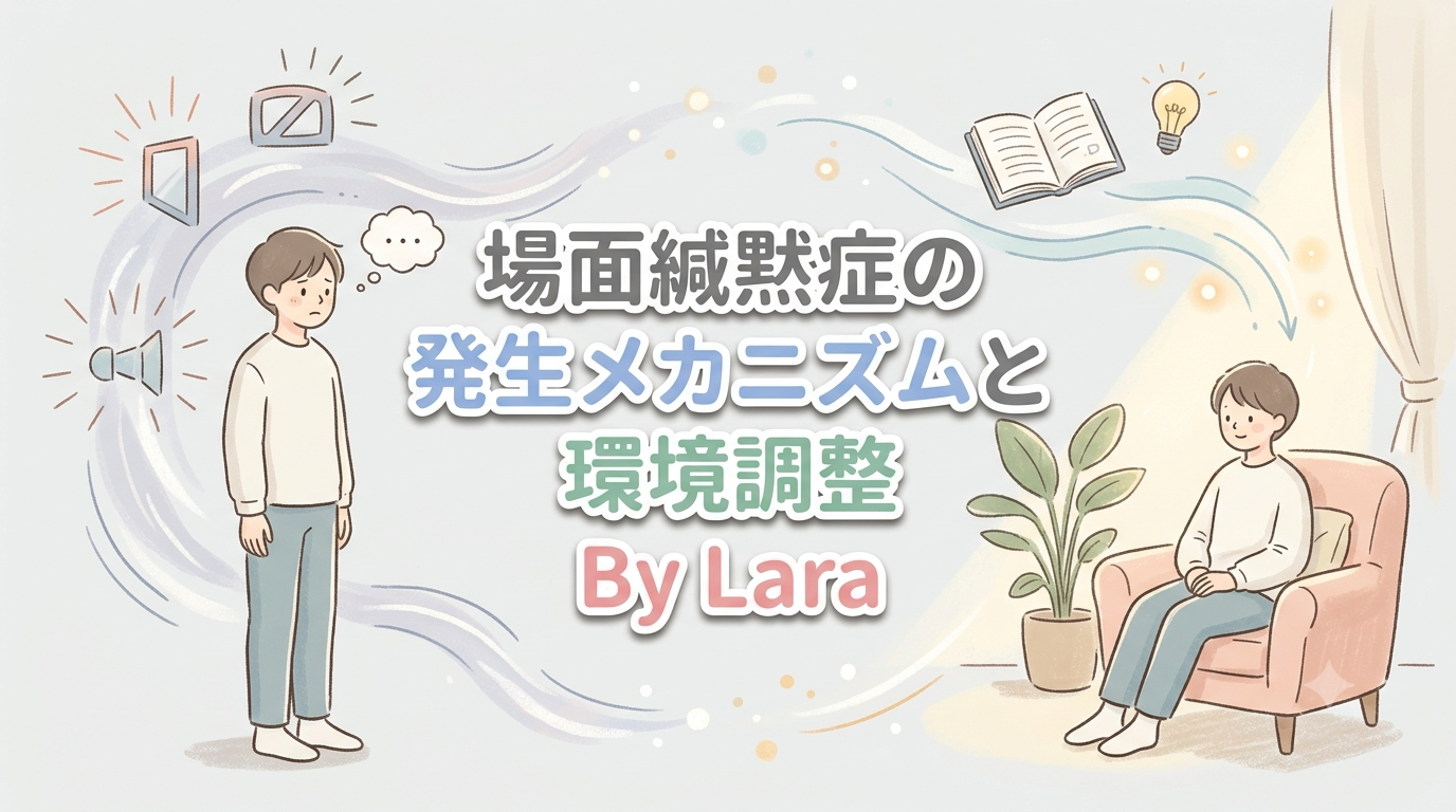 【にじげん横浜駅東口利用者ブログ📒】場面緘黙症の発生メカニズムと環境調整（Lara）