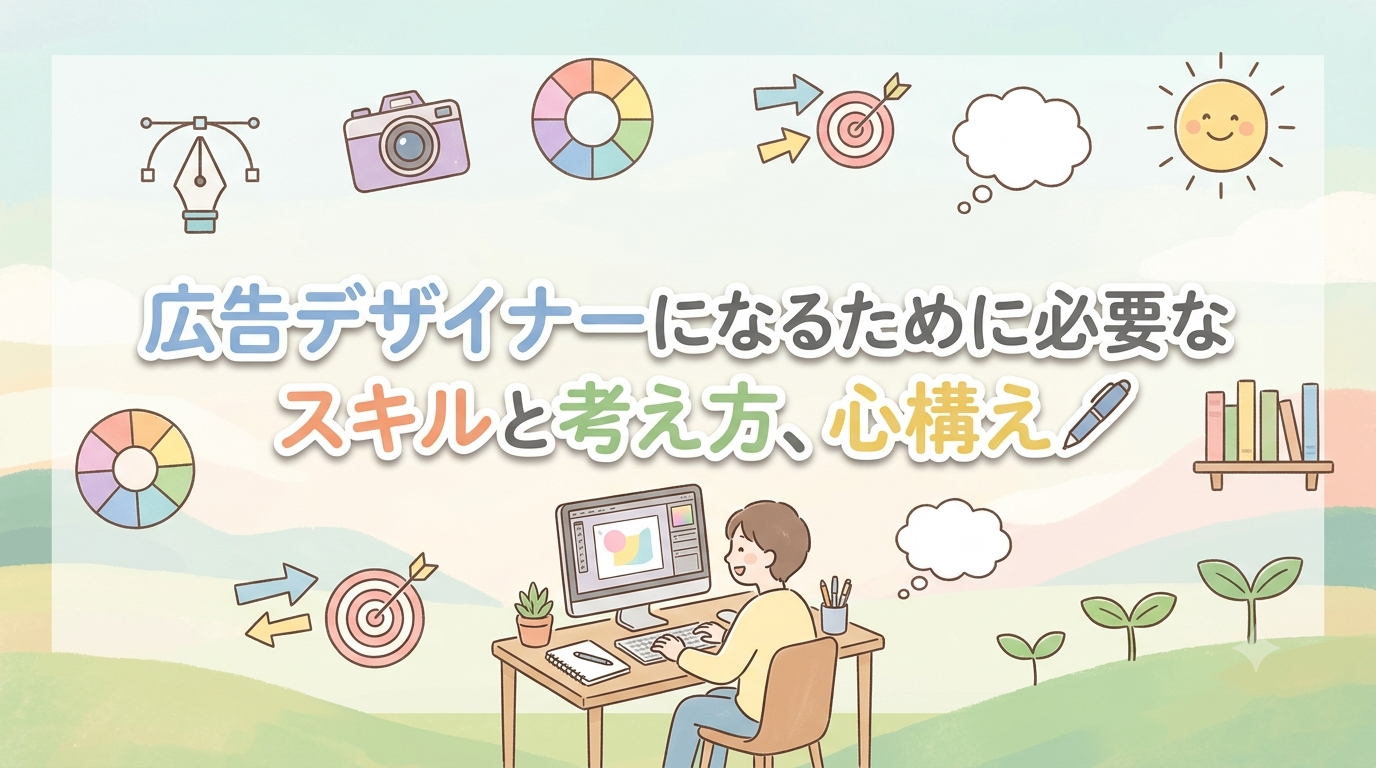 【にじげん横浜駅東口🌈】広告デザイナーになるために必要なスキルと考え方、心構え🖊️