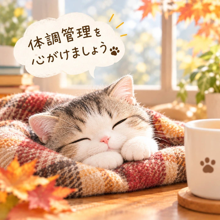 涼しくなってきましたね！季節の変わり目の体調管理🍂
